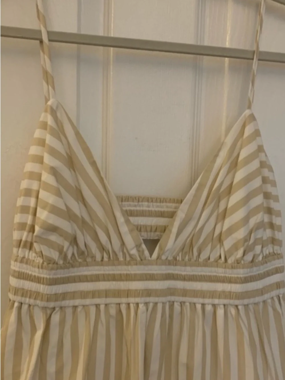 Banana Republic Cream Striped Maxi Sundress - Picture 2 of 4